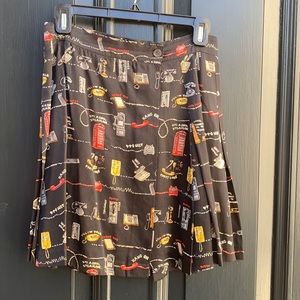 Authentic Silk Nicole Miller Collectors Skirt Sz 6